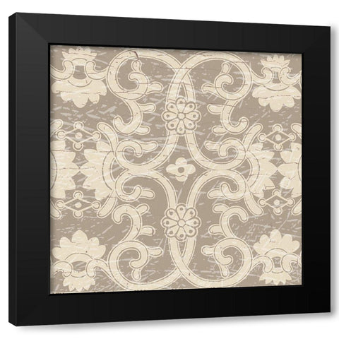English Vintage Trellis 1 Black Modern Wood Framed Art Print by Allen, Candace