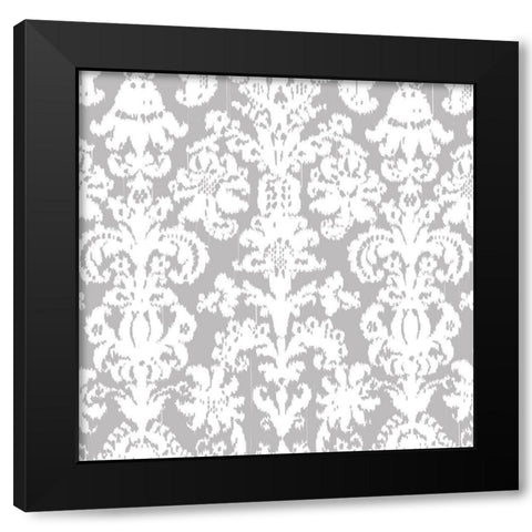 Gem Ikat 1 Black Modern Wood Framed Art Print by Allen, Candace