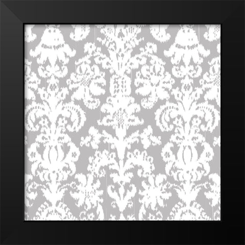 Gem Ikat 1 Black Modern Wood Framed Art Print by Allen, Candace