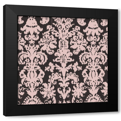 Gem Ikat 3 Black Modern Wood Framed Art Print by Allen, Candace