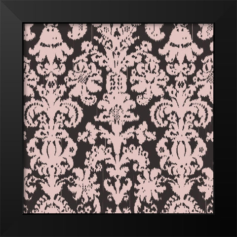 Gem Ikat 3 Black Modern Wood Framed Art Print by Allen, Candace