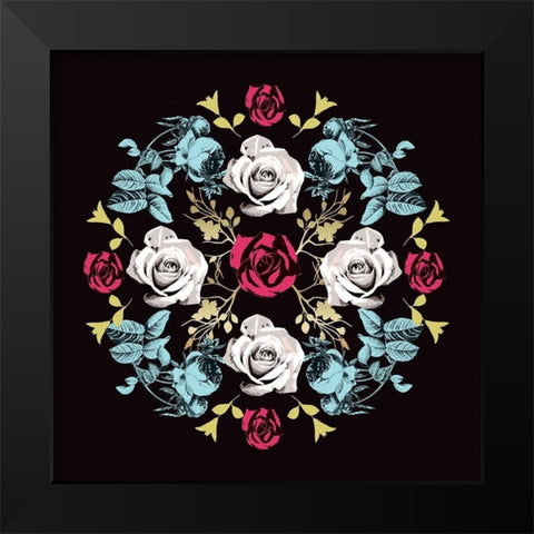 Modern Medallion Black Modern Wood Framed Art Print by Allen, Candace