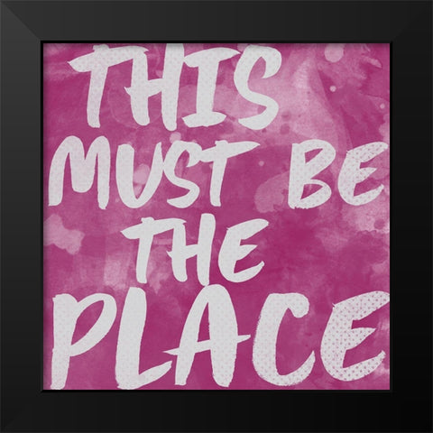 Grandure 3 Black Modern Wood Framed Art Print by Lula Bijoux and Company