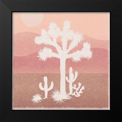 Joshua Tree 2 Black Modern Wood Framed Art Print by Lula Bijoux And Company