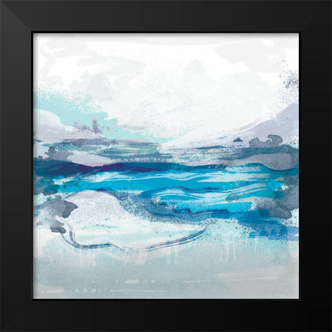 Coastal 1 Black Modern Wood Framed Art Print by Lula Bijoux and Company