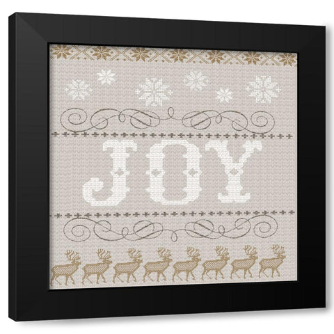 Winter Knits 1 Black Modern Wood Framed Art Print with Double Matting by Lula Bijoux And Company
