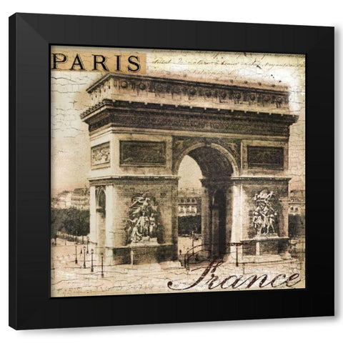 LArc Black Modern Wood Framed Art Print with Double Matting by Lula Bijoux and Company