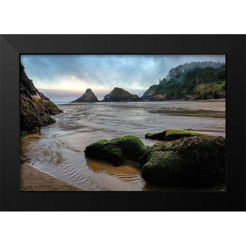 Secret Escape Black Modern Wood Framed Art Print by Taylor, Glenn