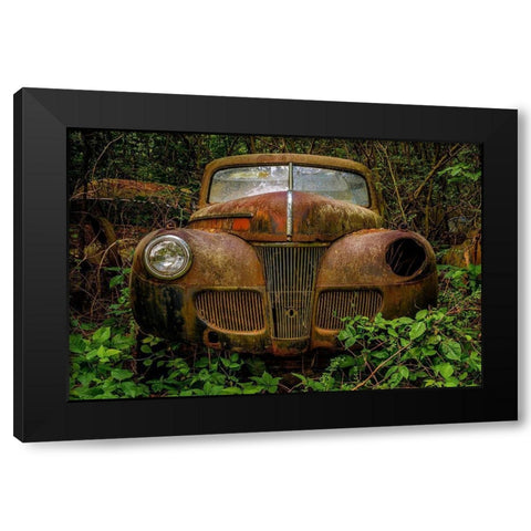 Old Bessy 1 Black Modern Wood Framed Art Print by Taylor, Glenn
