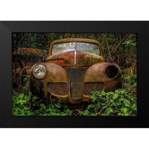 Old Bessy 1 Black Modern Wood Framed Art Print by Taylor, Glenn