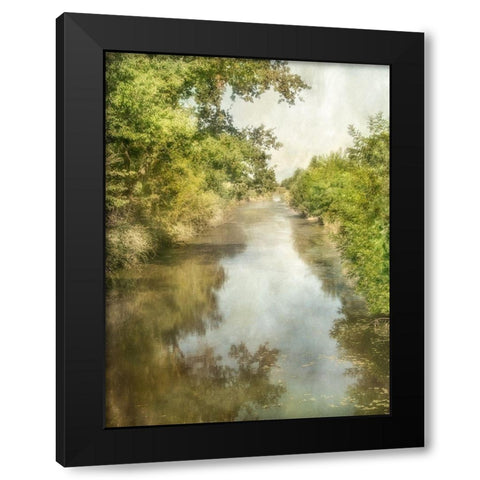 Summer Morning Black Modern Wood Framed Art Print by Poinski, Dianne