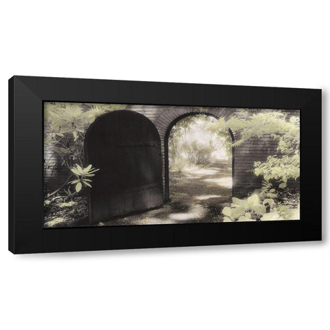 Garden Gate Black Modern Wood Framed Art Print with Double Matting by Poinski, Dianne