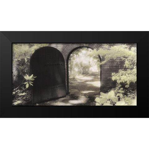 Garden Gate Black Modern Wood Framed Art Print by Poinski, Dianne