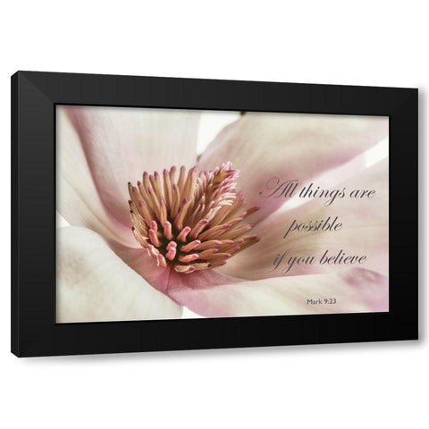 All Things Magnolia Black Modern Wood Framed Art Print with Double Matting by Poinski, Dianne