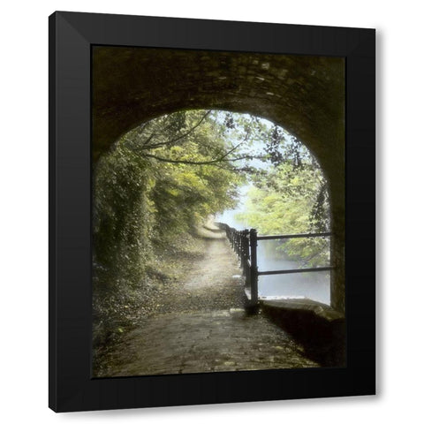 Shrewley Tunnel Black Modern Wood Framed Art Print by Poinski, Dianne