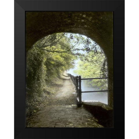 Shrewley Tunnel Black Modern Wood Framed Art Print by Poinski, Dianne