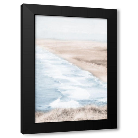 Pretty Storm Black Modern Wood Framed Art Print by Lula Bijoux and Company