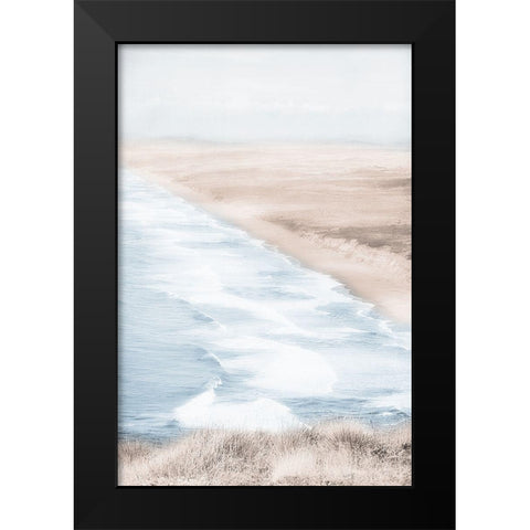 Pretty Storm Black Modern Wood Framed Art Print by Lula Bijoux and Company