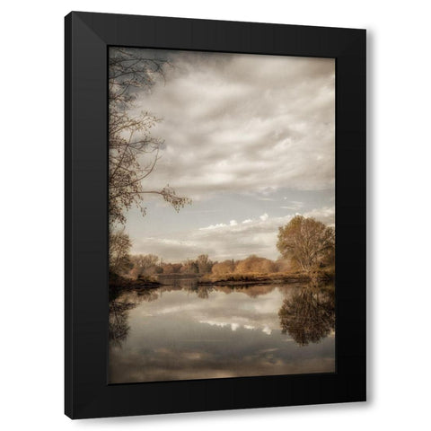 Reflect 2 Black Modern Wood Framed Art Print with Double Matting by Poinski, Dianne