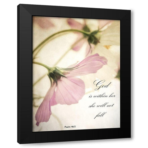 Petite God Black Modern Wood Framed Art Print with Double Matting by Poinski, Dianne