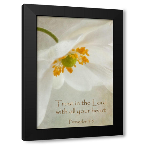 Spring Bonnet Trust Black Modern Wood Framed Art Print with Double Matting by Poinski, Dianne