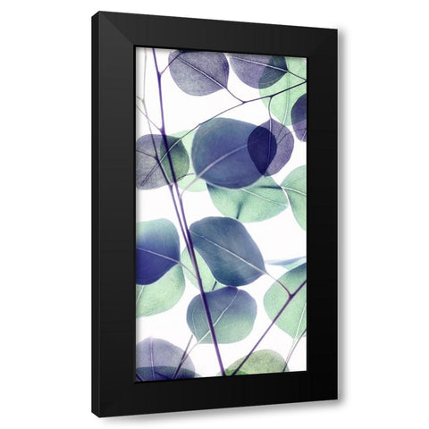 Vibrant Leaves 2 Black Modern Wood Framed Art Print with Double Matting by Poinski, Dianne