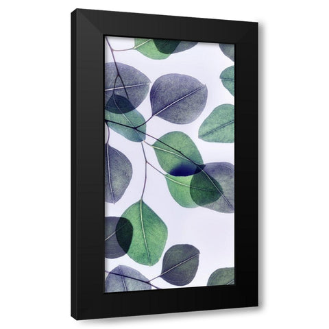 Vibrant Leaves 3 Black Modern Wood Framed Art Print with Double Matting by Poinski, Dianne