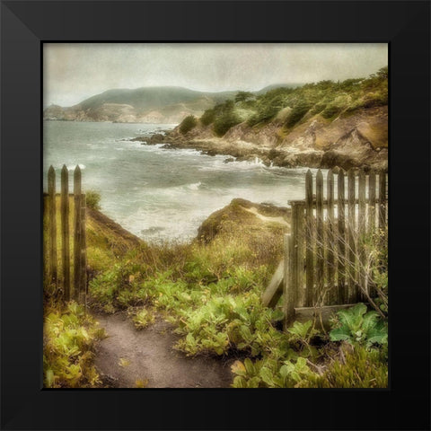 Point Montra I Black Modern Wood Framed Art Print by Poinski, Dianne
