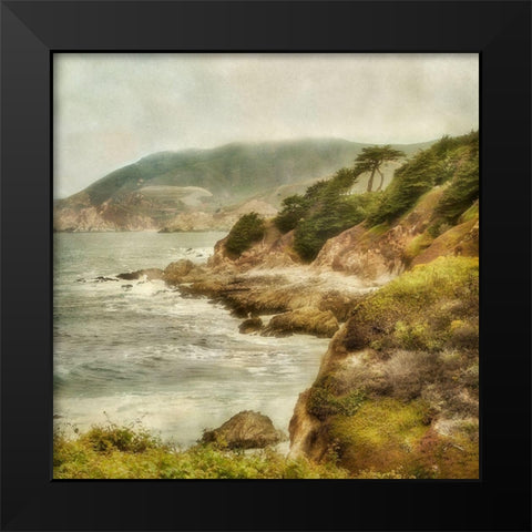 Point Montra II Black Modern Wood Framed Art Print by Poinski, Dianne