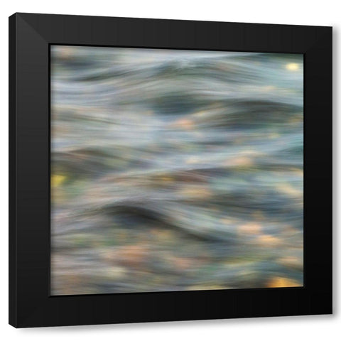 Flow 3 Black Modern Wood Framed Art Print with Double Matting by Poinski, Dianne