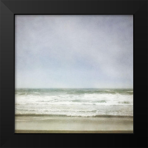 Waiting for the wave 2 Black Modern Wood Framed Art Print by Poinski, Dianne