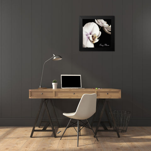 Pray Orchids Black Modern Wood Framed Art Print by Poinski, Dianne