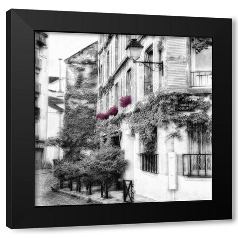 Eggplant RuePoulbo Black Modern Wood Framed Art Print with Double Matting by Poinski, Dianne
