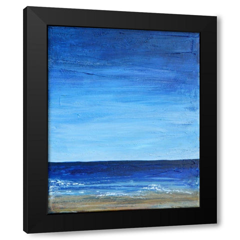 Peaceful Ocean View 2 Black Modern Wood Framed Art Print with Double Matting by Jenner, Roya