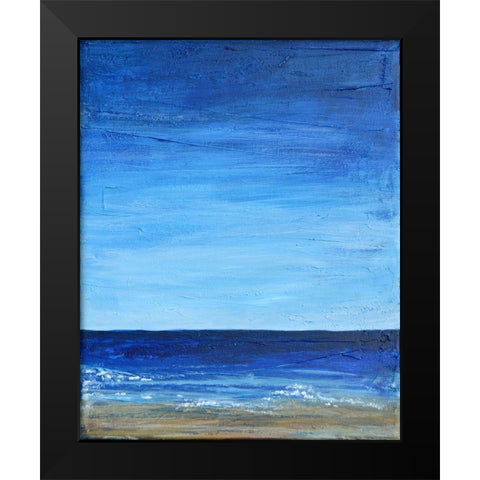 Peaceful Ocean View 2 Black Modern Wood Framed Art Print by Jenner, Roya