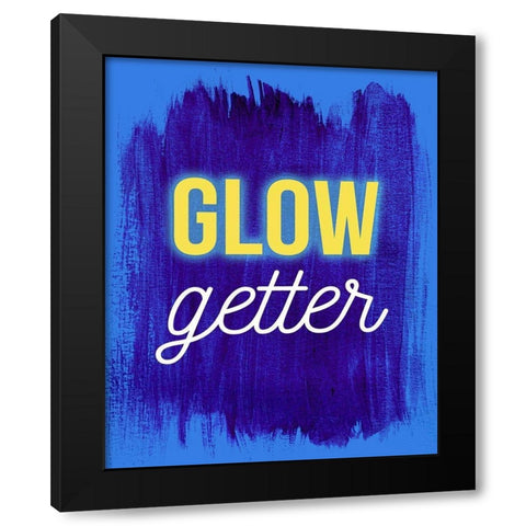 Glow Getter Black Modern Wood Framed Art Print by Jenner, Roya