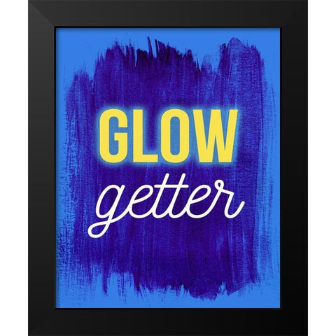 Glow Getter Black Modern Wood Framed Art Print by Jenner, Roya