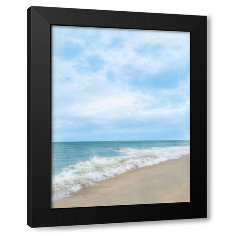 Summertime Breeze Beach Black Modern Wood Framed Art Print with Double Matting by Rowland, Joseph