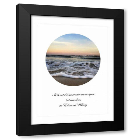 It Is Not The Mountain Black Modern Wood Framed Art Print by Rowland, Joseph