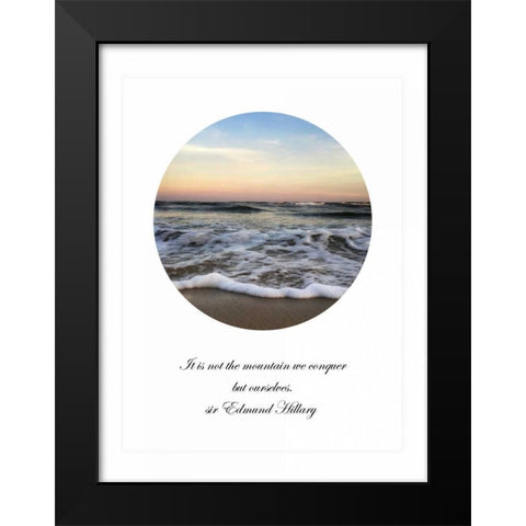It Is Not The Mountain Black Modern Wood Framed Art Print by Rowland, Joseph
