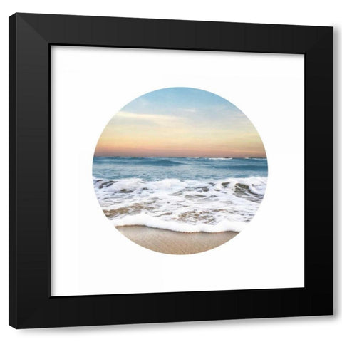 Waves To Sea 1 Black Modern Wood Framed Art Print by Rowland, Joseph