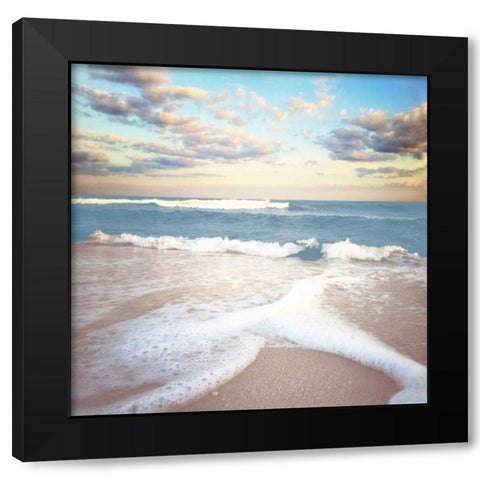 Splitting Waves Black Modern Wood Framed Art Print by Rowland, Joseph