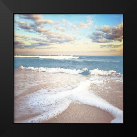 Splitting Waves Black Modern Wood Framed Art Print by Rowland, Joseph