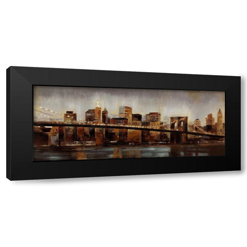 Rusted Brooklyn 1 Black Modern Wood Framed Art Print with Double Matting by Sunny