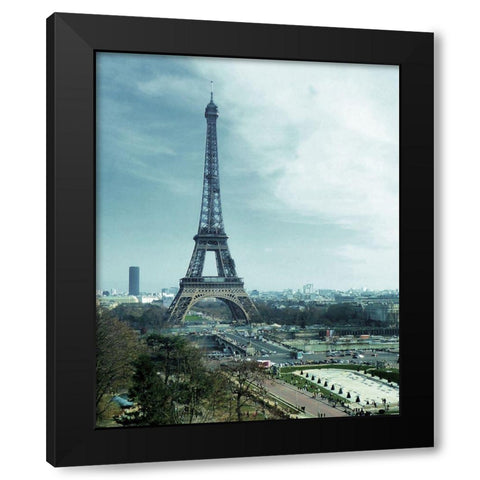 Paris in Summer Black Modern Wood Framed Art Print by Ghanooni, Sarah