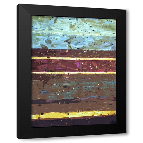 Urban Wall Black Modern Wood Framed Art Print by Ghanooni, Sarah