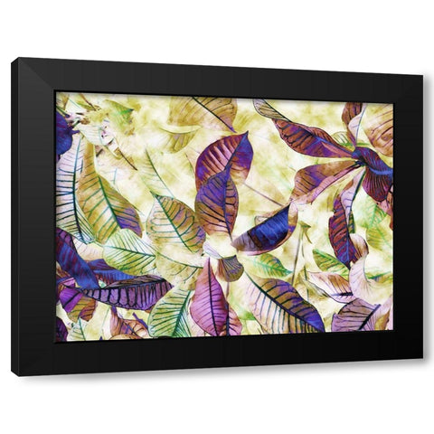 Wild Bright Black Modern Wood Framed Art Print by Ghanooni, Sarah