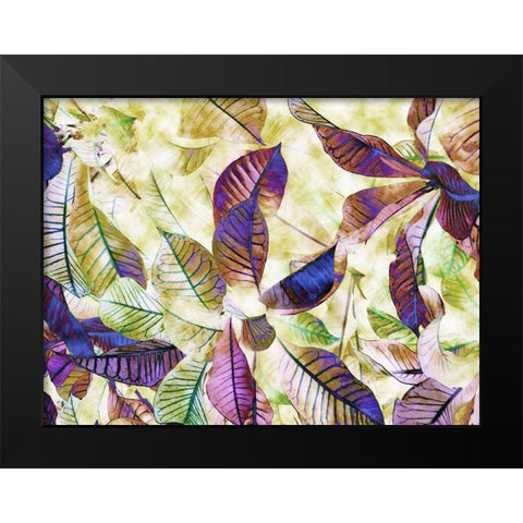 Wild Bright Black Modern Wood Framed Art Print by Ghanooni, Sarah