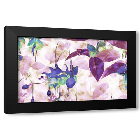 Wild Lavender Black Modern Wood Framed Art Print with Double Matting by Ghanooni, Sarah