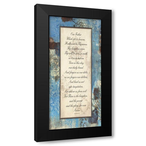 Winter Rain Inspirational Black Modern Wood Framed Art Print with Double Matting by Haynes, Smith